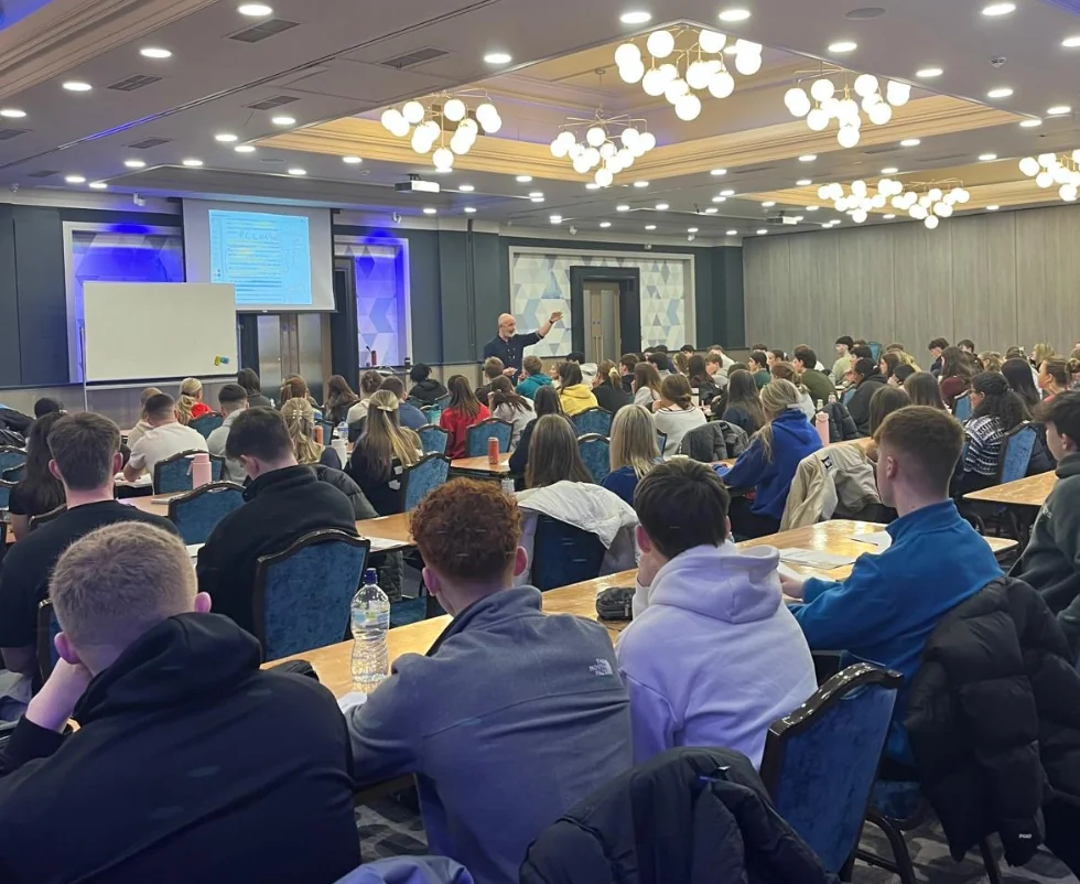 Paul McCormack teaching at one of our in-person revision events in the Stillorgan Park Hotel, Dublin.