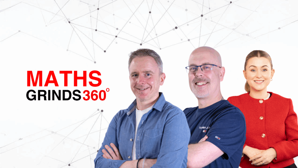 Junior Cycle Maths Grinds with Grinds360 teachers James O'Loughlin, Rob Browne and Tracy Gannon
