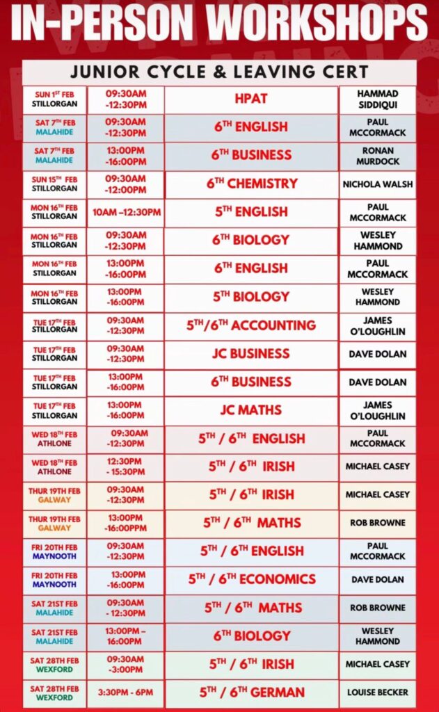 In-Person Grinds Schedule for February with Grinds360