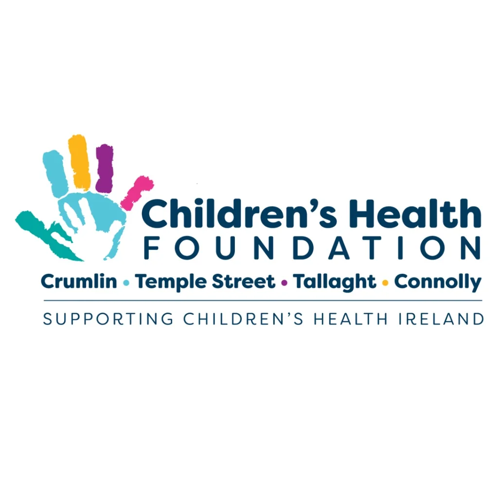 Children's Health Foundation logo (Crumlin, Temple Street, Tallaght, Connolly) – Grinds360 charity partner